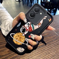 MATA Casing hp for VIVO Y36 4G Y36 5G Y27 4G Y27 5G Y27s Y77T Y78 5G Y78 Plus 5G Case Astronaut patt
