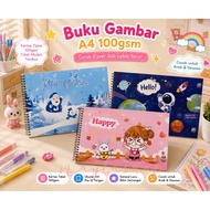 Ready Drawing Book Children's Drawing Book Drawing Book/ A4POLOS Drawing Book/ Children's Drawing Bo
