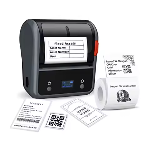 Label Maker Machine B3S Thermal Label Maker Upgrade 3Inch Thermal Label Printer Portable Label Maker