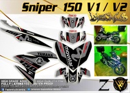 Yamaha Sniper 150 v1 / v2 High-Quality Decals and Stickers