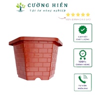 Beautiful red hexagonal pot, 29cm wide, 20cM high, CHEAP PRICE AT THE FACTORY [FA380 WHOLESALE]