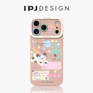 Dopamine Style Cute Animal Cartoon Phone Case Shockproof