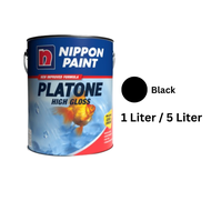 NIPPON PAINT Platone High Gloss Matt White Black 1 5 Liter Cat Besi kayu