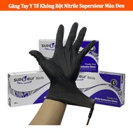 Black Nitrile Supersieur Powder-Free Medical Gloves