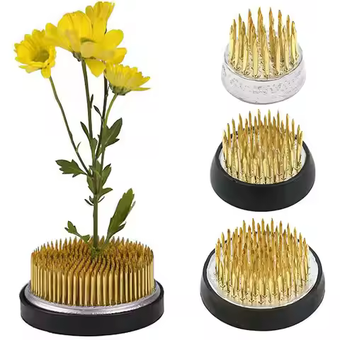 Round Ikebana Flower Frog For Ikebana Kenzan Flower Base Holder Spiky Frog Fixed Tool Floral Decor P