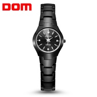 DOM Women watch Elegant dress luxury tungsten steel waterproof watch Montre Femme ladies fashion quartz watch Relogio Feminino