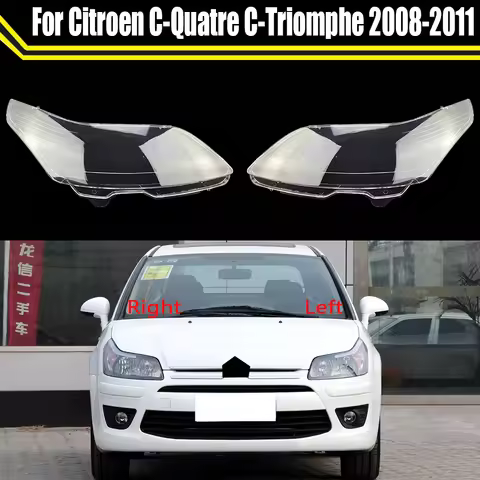 Car Headlight Cover Lens Glass Shell Front Headlamp Lampshade Auto Light Lamp Case For Citroen C-Qua