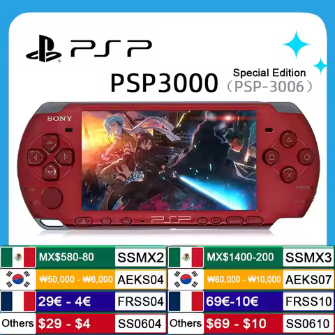 PlayStation PSP 3000 Handheld Game Console (PSP-3006) Original PSP3000 Game Console+(Free Games) No 