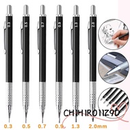 CHIHIRO11Z9D Automatic Pencil, 0.3/0.5/0.7/0.9/1.3/2.0MM Drawing Writing Tool Mechanical Pencil, Cre