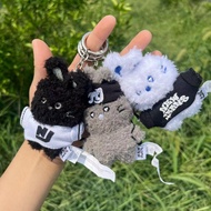Whale Edisi Rasmi BARU Gantungan Kunci Plush Flash BUNINI Arnab Kelabu Arnab Putih Loket Arnab Hitam