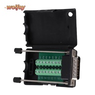 YOLANDA 15 Pin Breakout Board, Solderless DB15 DB15 Connector, Module with  15 Pin Male Connector DB