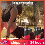 Sakurabc Portable Blender Cup  6 Blade Smoothie Maker Shaker Bottle 460ml USB Rechargeable Juicer wi