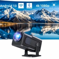 HY320 mini portable projector runs Android 131080P 4K projector supports Wi-Fi 6 and Bluetooth 5.2,a