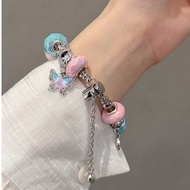 DIY Diamond Beads 18 20 22mm Watch Strap For Galaxy Watch 7 Strap Galaxy Watch 6 / 5/4/3 / Amazfit a