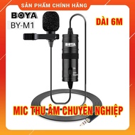 [Bản PRO] Mic Thu Âm Cho Điện Thoại Và Máy Ảnh BOYA BY-M1 Microphone Cài Áo Boya By-M1 Pro Giảm Ồn M