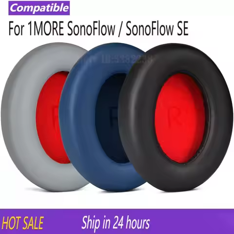 1Pair Ear Pad For 1MORE SonoFlow/SonoFlow SE Headphone Ear Pad Cushion Replacement Earphone Accessor
