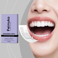 Professional Teeth Brightening Strips 7 Pieces - Hydrogen Peroxide & Glycerin Formula, Natural Shine