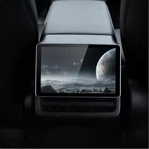 Newest 8.66inches Rear Display for Tesla Model Y 3 Android 14 WIFI Entertainment Screen 64G Wireles 