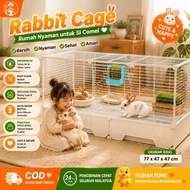 Rabbit Cage Bunny Hutch Waterproof Encrypted Design Anti Stuck Feets Rabbit Cage with Drawer Base 兔笼