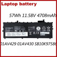 01AV429 01AV430 01AV494 Laptop Battery 11.58V 57Wh 4708mAh for Lenovo ThinkPad X1 Carbon 2017 2018 C
