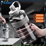 TEASG Sports Water Bottle, 2L/1.5L/1L/0.6L Plastic Drinking Bottle, Portable with Straw Large Capaci
