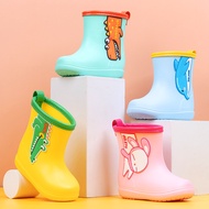 【CW】 2021Children 39;s rain boots jelly color cute cartoon boys and girls baby rain boots summer rainy shoes Korean children 39;s boots