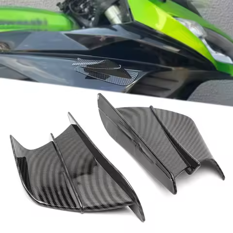 1 Pair For Kawasaki Ninja 250 300 400 650 Zx6r Zx10r Zx14r Zh2 Fairing Side Winglet Wing Deflector S