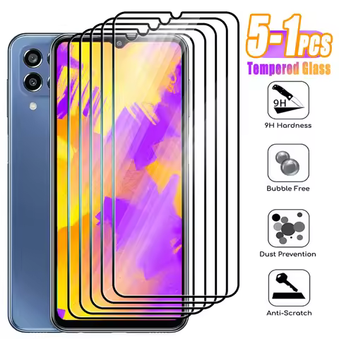 5-1Pcs Tempered Glass For Samsung Galaxy M13 M33 M04 M34 5G M54 Screen Protector Film on Galaxy M30