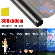 MIHAN 1Roll 50x3m Window Tint Film, Sun Shade  UV Protection Car Foils, Durable Scratch Resistant Bl