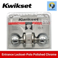 Kwikset Entrance Lockset POLO US 26 Polished Chrome Keyed Entry Certified Security Door Knob