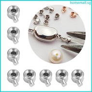 HO 20 PCS Fade Resistant Clasps Copper Plating Stopper Spacer Beads Crimp End Bead