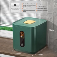 (Ready Stock) 5kg/10kg Kitchen Rice Storage Container Big Rice Box Rice Dispenser Insect Moisture Pr