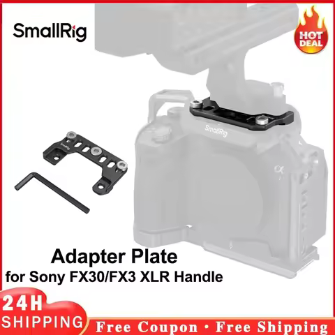 SmallRig Adapter Plate for Sony FX3 XLR A7M3 A7SII A7IV Handle MD4019 Compatible with Camera Cages 3