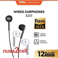 Olike E201 3.5MM Handsfree Headset E201 Wired Earphone Mic Suitable for Android iphone - LIVE