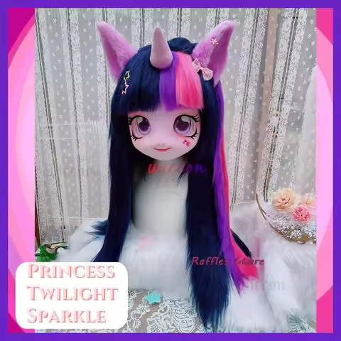 Twilight Sparkle Fursuit Cosplay Headset Furry Costume My Lovely Pony Furry Kig Kigurumi Animal Flut