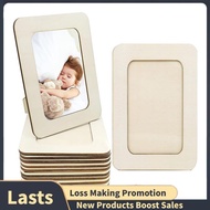 12 Pieces DIY Wood Picture Frames Unfinished Solid Wood Photo Picture Frames Standing Photo Frames F