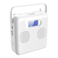 [FAST ERA]-Portable Bluetooth CD Player with Vertical Design CD Speakers FM Radio Support USB AUX an