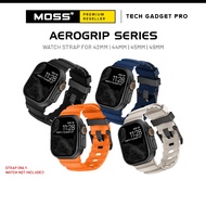 MOSS AeroGrip Silicon Rugged Buckle Watch Strap Band for Apple Watch 42mm / 44mm / 45mm / 49mm