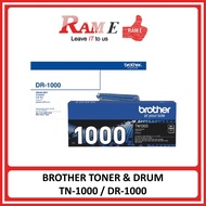 [ORIGINAL] Brother Toner TN-1000 TN1000 / Drum DR-1000 DR1000