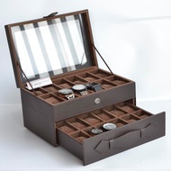Watch Box contains 24 Dark Brown | Watch Case | Watch Box Watch Storage Watch Organizer