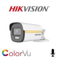 HIKVISION DS-2CE10DF3T-FS Analog 2MP 1080P 3.6mm Build In Mic ColorVu Audio Bullet Camera CCTV