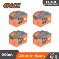 HUAQI 4 Pack 21V Lithium Battery 9.0Ah Rechargeable Drill Power Tool Battery with LED Indicator