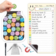 JJPRO Magnetic Chore List for Kids with Reward Jar- Reward Chart for Toddlers,Daily Checklist Behavi