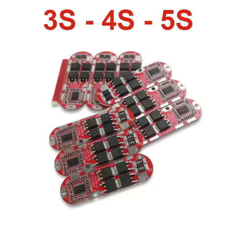 3S 4S 5S 18650  LiFePO4 Battery BMS Protection Board with Balance 25A 40A-50A for Power Bank UPS Sol