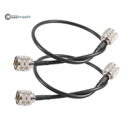 .Pack of 2 CB Radio Antenna Cable 50Cm PL259 UHF Male to Male RG58 Coaxial Patch Lead for Amateur Ha