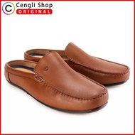 Promo HM04 SEPATU SANDAL PRIA HUSH PUPPIES ORIGINAL SLIP ON KULIT ORI