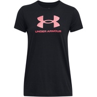 Under Armour Womens Graphic T-Shirt Womens (Blk/Pink Shock) - Sports Direct