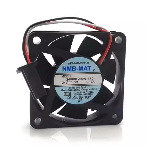 New Cooling Fan for NMB-MAT 2406KL-05W-B59 Fanuc Drive Fan 24V 0.13A A90L-0001-0529/0506/135 60*60*1