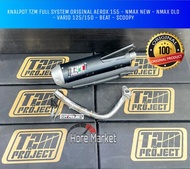 KNALPOT TZM PROJECT AEROX 155 NEW OLD NMAX VARIO 125 150 BEAT FI PCX 150 160 GENIO BEAT STREET LED 2