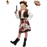 Western Denim Skirt for Halloween & Cowgirl Parties - Women's Costume